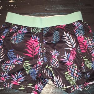 Fitspi pineapple spandex shorts